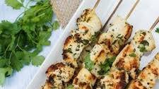 Grilled Garlic Cilantro Chicken Skewers