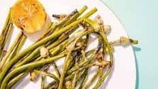 Grilled Garlic Scapes