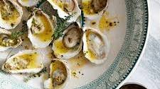 Grilled Oysters with Garlic-Herb Butter