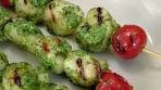 Grilled Pesto Scallop Skewers - Recipe by Laura Vitale ...