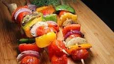 Grilled Veggie Kebab with Vidalia Onion