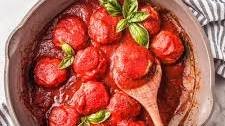 Ground Chicken Meatballs in Sauce