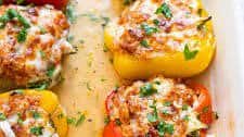 Ground Chicken Stuffed Peppers