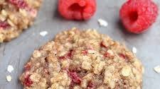 Healthy Raspberry Oatmeal Cookies