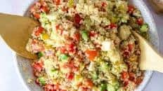 Hearts of Palm Quinoa Salad with Lime Vinaigrette