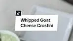 Herb Whipped Goat Cheese Crostini ✨ such a easy and ...