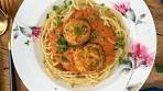 Herbed Spaghetti With Cheese Balls In Tomato Basil Sauce ...