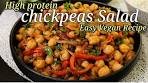 High Protein Spicy Chickpea Salad Recipe | Healthy & Easy ...