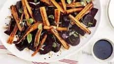 Honey-Balsamic Glazed Roasted Beets & Carrots