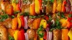 Honey-Garlic Chicken & Veggie Skewers