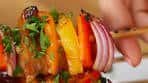 Honey-Garlic Chicken & Veggie Skewers Recipe by Tasty