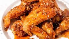 Honey Garlic Chicken Wings (Air Fryer)