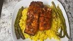 Honey Garlic Glazed Trout