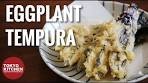 HOW TO MAKE EGGPLANT TEMPURA🍆. LIGHT AND CRISPY !