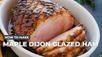 How to Make Maple Dijon Glazed Ham