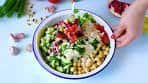 How to make Mediterranean Chickpea Salad with Tahini ...