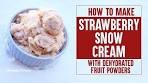 HOW TO MAKE STRAWBERRY SNOW CREAM - Make Snow ...