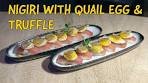 HOW TO MAKE SUSHI WITH QUAIL EGG AND BLACK ...