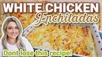 Irresistible Cheesy White Chicken Enchiladas - A Must-try!