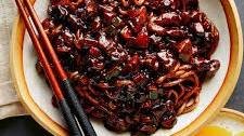 Jajangmyeon (Noodles with Black Bean Sauce)