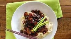 Jajangmyeon (Vegetarian Korean Black Bean Noodles)