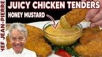 Juicy and Crispy Chicken Tenders with Honey Mustard Sauce ...