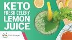 Keto Fresh Celery Lemon Juice