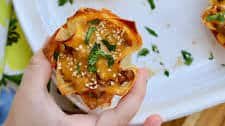 Korean Beef Wonton Cups