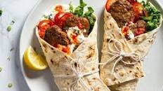 Lamb Gyros with Harissa and Tzatziki