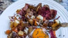 Leftover Corned Beef Hash With Root Vegetables