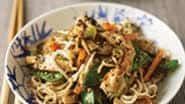 Lemon chicken stir-fry with noodles