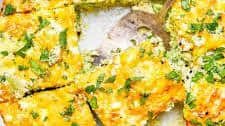 Lighter Broccoli Cheddar Egg Bake
