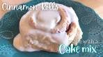 Making Cinnamon Rolls using a CAKE MIX