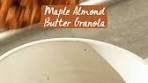 Maple Almond Butter Granola