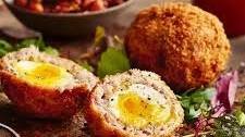 Maple bacon Scotch eggs recipe