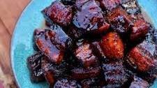 Maple Bourbon Pork Belly Burnt Ends