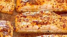 Maple Mustard Glazed Salmon