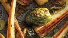 Maple-Roasted Parsnips and Brussels Sprouts