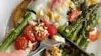 Marlena Kur | Baked asparagus and eggs with tomatoes and ...