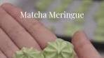 Matcha Meringue Cookies • 70g egg white • 105g sugar • 6g ...