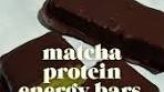 Matcha Protein Energy Bars ⚡️ Rezept für ca. 8 Riegel ...