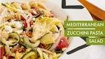 Mediterranean Zucchini Pasta Salad | Spiralizer Recipe