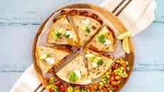 Mexican Red Bean Quesadillas with Avocado and Corn Salsa