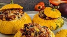 Mexican stuffed patty pan