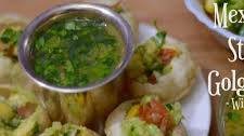 Mexican Style Golgappa with Fruit Pani