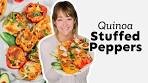 Mexican Style Quinoa Stuffed Peppers (Vegetarian!)