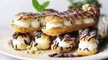 Mint Chocolate Chip Éclairs