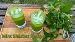 Mint Lemonade Recipe - Mint Sharbat- Drink Recipe