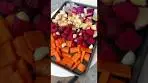 Miso Glazed Roasted Root Vegetables