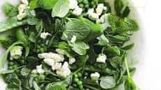 Mixed pea, mint & feta salad